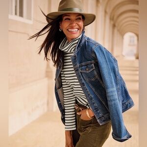 NWT Talbots Classic Denim Jacket